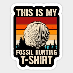 This Is My Fossil Huting T shirt T shirt For Women Sticker